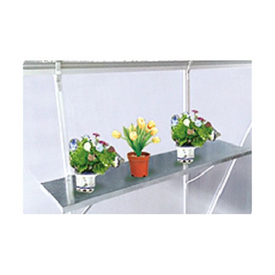 Green Aluminium Greenhouse Accessories 1.0mm 1.2mm 3 Tier Slated Staging For Flowers